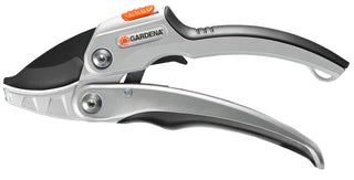 Gardena SmartCut Comfort pruners shown open from the side